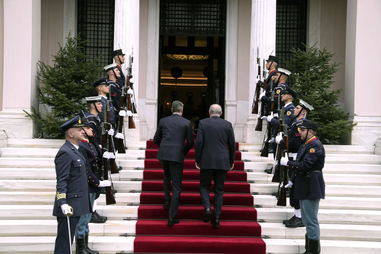 Ο Ταγίπ Ερντογάν με τον Κυριάκο Μητσοτάκη