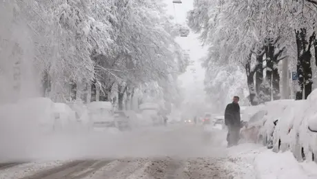 Έντονη χιονοθύελλα στη Γερμανία