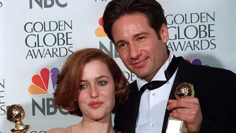 Duchovny και Anderson στα Golden Globes το 1997