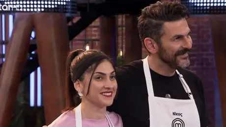 Χριστίνα Χριστοφή και Νίκος Κυψίδης στο MasterChef